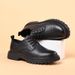 Euro Step Men's Leather 2025 New Low-top Lace-up British Style Business Casual Round Toe Thick Sole Height-increasing Work Shoes_vogvips.com