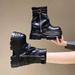 Spicy Girl Style Melad Western Cowboy Thick-Soled Martin For Women, New Autumn And Winter 10cm Height-Increasing_vogvips.com