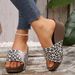 2025 New Fashionable Slope Heel With Sponge Cake Thick Bottom High Heels Cool Dragging One Font Large Open Toe Women's_vogvips.com