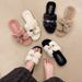 Korean Style Autumn And Winter Fur Slippers For Women To Wear As Outerwear 2024 New Style Flip Flops Plush_vogvips.com