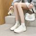 STRIDEO2026 Spring New Inner Height Increase White Shoes Versatile Fashion Sports Casual Shoes Light College Style Shoes Women_vogvips.com