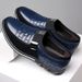HPIOPL Men's Casual Loafers - Lightweight Slip-On Boat Shoes With Elastic Band, Comfortable EVA Insole, Versatile For Business & Leisure_vogvips.com