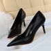 MTX 9511-A17 Korean Style Fashion Simple Versatile Thin High Heel Shallow Mouth Pointed Toe Professional OL Slimming Women's_vogvips.com