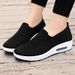 Women's Summer New Casual Thick Soled Breathable And Height Increasing Air Cushioned Sh, One Foot Stepping Women's_vogvips.com