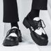 Autumn New British Style Casual Leather Thick Sole Height Increasing Simple Versatile Low-top Lace-up Men's Shoes_vogvips.com