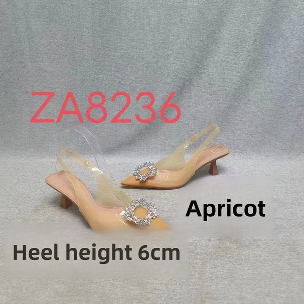 2024 Summer New High-Heeled Fashion Casual Versatile Wedding Shoes Pointed Toe Round Buckle Rhinestone Transparent Back_vogvips.com