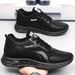 Euro Step Sneakers 2025 Spring And Autumn New Odor-resistant Soft Sole Non-slip Leather Casual Black Lace-up Men's Shoes_vogvips.com