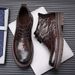 European Warm Series First Layer Sheepskin Martin Mid-top Winter Cotton Shoes Work Genuine Leather Men's Snow Boots_vogvips.com