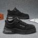 European Warm Series Men's Martin Boots Spring Waterproof Non-Slip Sports Casual Worksite Office Low-Cut Work Wear-Resistant Safety Shoes_vogvips.com