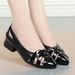Shiny Leather Sole Soft Surface For Women 40-50 Years Old Hollow Non-Slip Wear-Resistant Comfortable Versatile New_vogvips.com