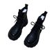 Platform 2024 Autumn Winter New British Style Versatile Fleece-Lined Short Soft Sole Martin Boots For Women_vogvips.com