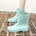 Fashion And Casual Women's Drawstring Rain Shoes Sizes 36-41_vogvips.com