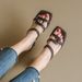 Chunky Sandals 2024 Summer Slippers Square Toe Slip-On Non-Slip Versatile Women's Shoes Ultra High Heel_vogvips.com