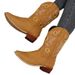 New Martin Shoes Fashionable Thick Heel Pointed Plus Size Embroidered Women's Boots_vogvips.com