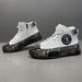 Leather Board Versatile Men's Light Luxury High-End Drip Glue Niche Trendy High Top Shoes_vogvips.com