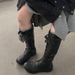 Women Boxing Boots SGIRL TWTW Breathable Boxing For Women 2025 Summer High-Top Training Shoes Versatile Casual Martin Short Boots_vogvips.com