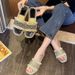 Women's Shoes Fairy Style Sandals For Women Summer Outdoor Wear Straw Flat Bottom Small Fragrance Style Beach Vacation Fisherman Leisure Flip Flops_vogvips.com