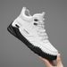 Winter Thick-Soled Men's Large-Size Handmade Casual Shoes, Fashionable Snow Boots, High-Top Men's Boots, Warm And Fleece_vogvips.com
