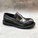 ShoeVault Men's Derby Spring Black Large Leather British Style Niche Commuter Slip-On Casual Trendy Shoes_vogvips.com