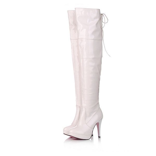 40-43 Autumn Winter Women Waterproof Platform High Heel Slim Pole Dance Over-the-Knee Long Boots G519_vogvips.com