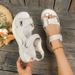 New Plus Size Women's Shoes Summer 2025, Thick Soled Women, Stylish Velcro, Zhuotian Sandals For Women_vogvips.com
