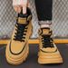 Autumn Leather Thick-Soled Height-Increasing Martin For Men, British Style Lace-Up Casual Sports Fashion Men's Boots_vogvips.com