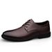 Business Casual Men, Seasonal Professional Work Minimalist Top Layer Cowhide Formal Wedding Shoes, Leather Shoes For Men_vogvips.com