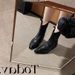 Grape Women's Fashionable Pointed Toe V-Cut Denim Slim Thick Heel Wrinkle-Free Western Short Boots For Women_vogvips.com