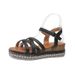 New Cross Buckle Water Diamond Women's Large Rope Sponge Cake Thick Bottom Square Head Sandals_vogvips.com