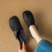 Soft Leather Closed-Toe Half-Slip For Women 2025 Summer New Hollow Out Internet Celebrity Flat Hole Outdoor Casual Slippers_vogvips.com