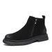 European Warm Series Men's Martin 2025 Autumn New High-top Leather British Style Mid-top Short Work Boots For Men_vogvips.com