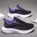 Women's Flyknit Casual Shoes Spring Summer 2024 Breathable Comfortable Mesh Sports Shoes for Mothers_vogvips.com
