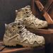Large Size 46 Martin Boots Men's High-Top Hiking Non-Slip Height-Increasing Camouflage Outdoor Training Tactical Shoes_vogvips.com