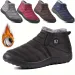 Women's Waterproof Non Slip Warm Snow Comfortable Low Top Hiking Shoes_vogvips.com