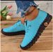 23 New Large Single Handmade Sewn Mom's With Cow Muscle Soft Sole Lightweight And Comfortable Casual Women's Shoes_vogvips.com