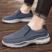 Euro Step Large Size Men's Canvas Slip-On Lazy Lightweight Casual Shoes Loafers Comfortable_vogvips.com