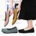 Women's Casual Shoes Pointed Single Shoes Breathable Fly-woven Mother Shoes One Pedal Lazy Shoes Soft-soled Doudou Shoes_vogvips.com