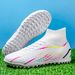 High-Top Soccer Cleats - Lightweight Synthetic Leather Upper With EVA Midsole For Enhanced Comfort & Performance - Ideal For Grass, Turf & Hard Ground_vogvips.com