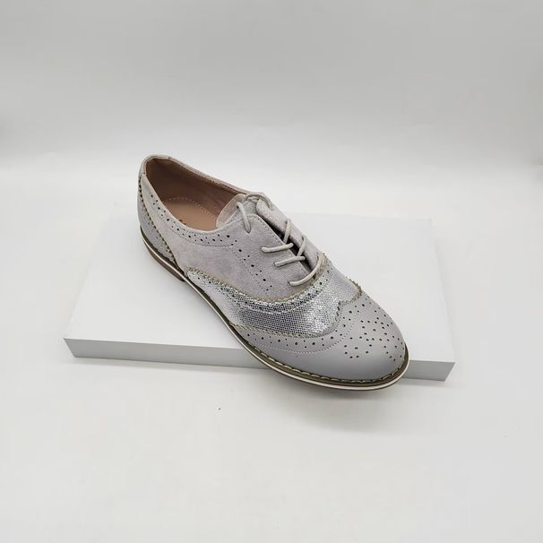 Women S Lace Up Formal New Style Casual Office Handmade Brogue Party Leather Shoes_vogvips.com