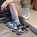 Summer Women's Sneakers New Star Thick Bottom Flat Patchwork Color Ladies Casual Fashion Anti-slip Women Vulcanize Shoes_vogvips.com