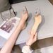 Cross-border Plus-size Summer Pointed-toe Fashion Closed-toe High-heeled Shoes Versatile Women's European And American_vogvips.com
