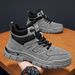 High-top Martin For Men, Autumn British Style Mid-top Leather Shoes, Men's Height-increasing Thick-soled Work Boots,_vogvips.com