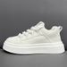 Men's Fashion Sneakers - PU Leather Casual Shoes With Thick Sole, Breathable Mesh Lining, Lightweight & Comfortable_vogvips.com