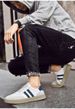 Men's Large-size Quality Cowhide Board Shoes Men's European Station Color Matching Contrasting White Shoes Casual Sports Shoes_vogvips.com