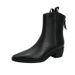 Pointed Toe High Heel Ankle Boots For Women 2025 Super Popular Boots Chunky Heel Slim Boots French Style New Brown Mid-Calf Women'_vogvips.com