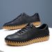 Soft Genuine Leather Cowhide Casual Spring Autumn Summer Comfortable Dad Cow Muscle Sole Men's Shoes_vogvips.com