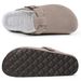 Crestar Suede Clogs For Women Men Winter Fur Lined Fuzzy Cork Footbed Mules Slip On Adjustable Buckle Potato Shoes Cotton Shoes_vogvips.com