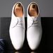 Suitable For All Seasons Pointed Toe Size Patent Leather Extra Large Men's Shoes_vogvips.com