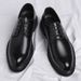 Men's Leather Shoes New Business Formal Casual Spring Autumn Breathable British Korean Style Pointed Toe Groom Knot Yang_vogvips.com