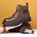 European Warm Series Autumn Winter Fleece-Lined Men's Non-Slip Men Genuine Leather Casual Martin Boots Sheepskin Thickened Warm Cotton Shoes_vogvips.com